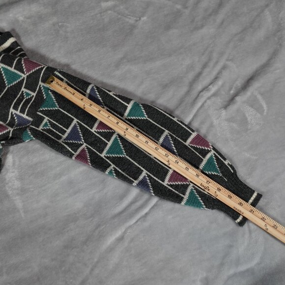 Vintage Van Heusen Hennessy Geometric Sweater Mens L (Fits M) Grandpa Style 90s - Picture 8 of 8